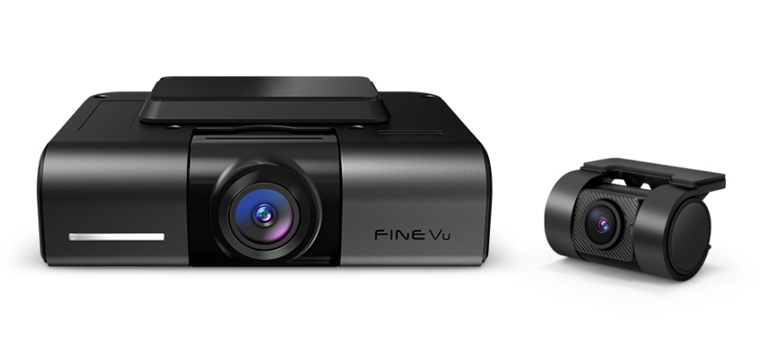Dual Dashcam System With Front And Rear Cameras For Vehicle Surveillance